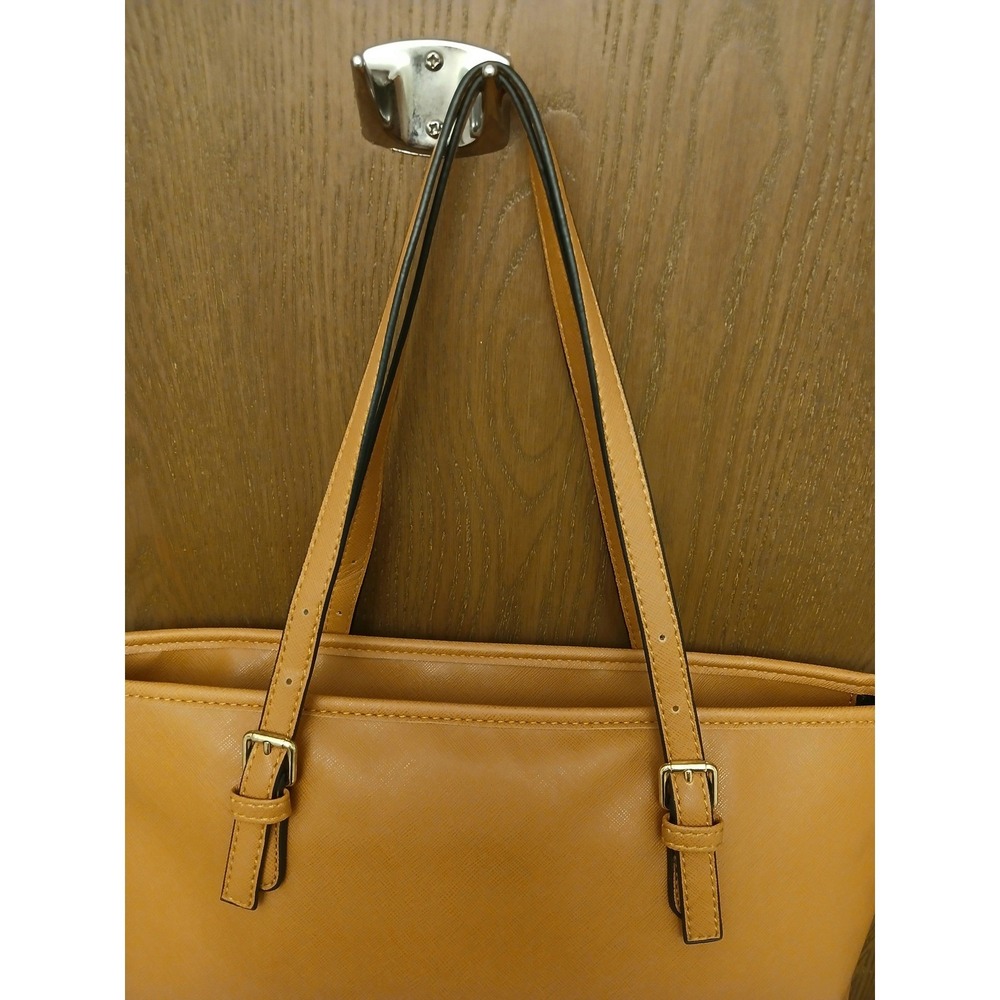 Michael Kors Jet Set Travel Tote Tan Saffiano Leather Gold Hardware - Picture 4 of 16
